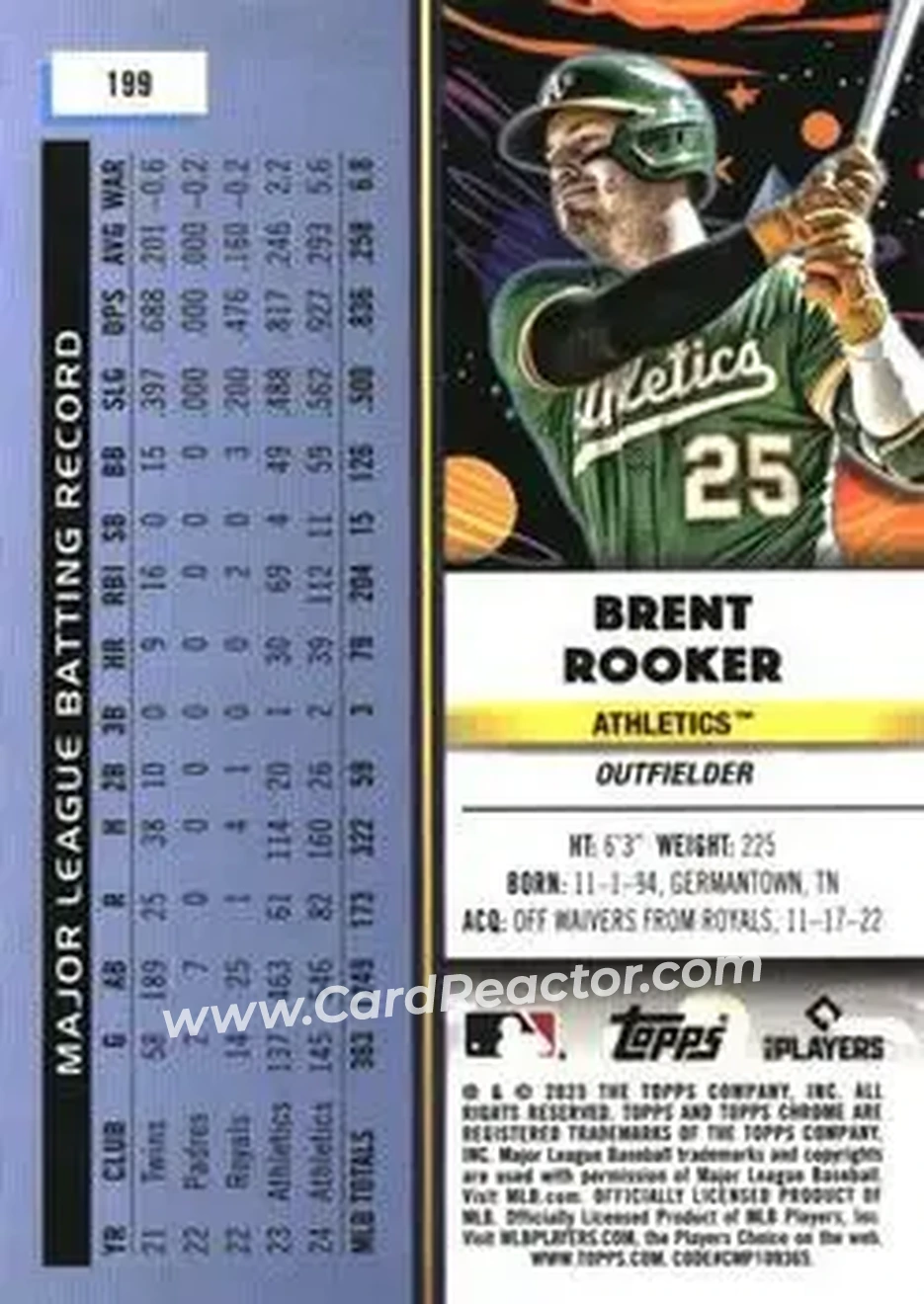 Back of Brent Rooker