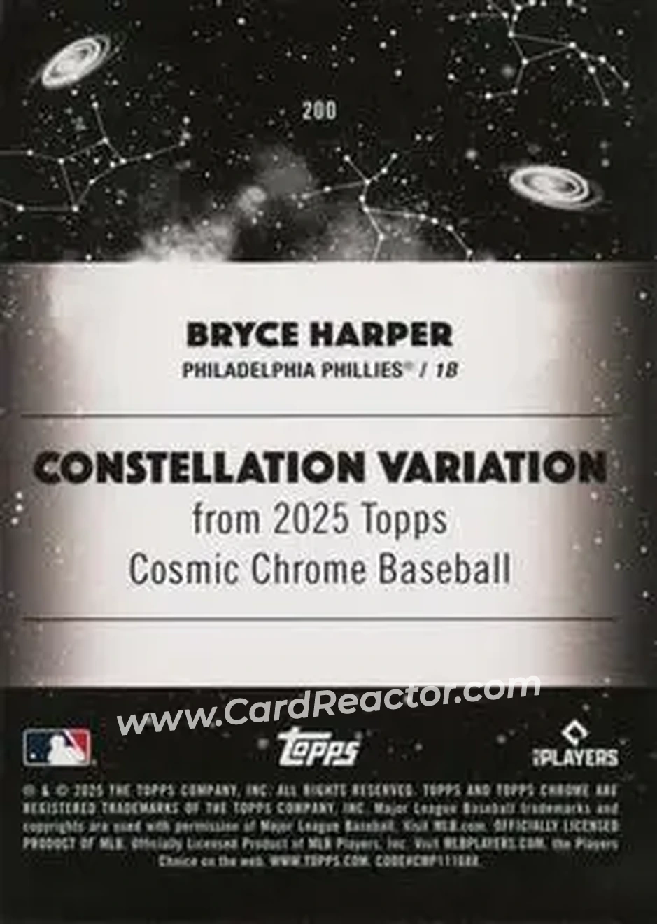 Back of Bryce Harper