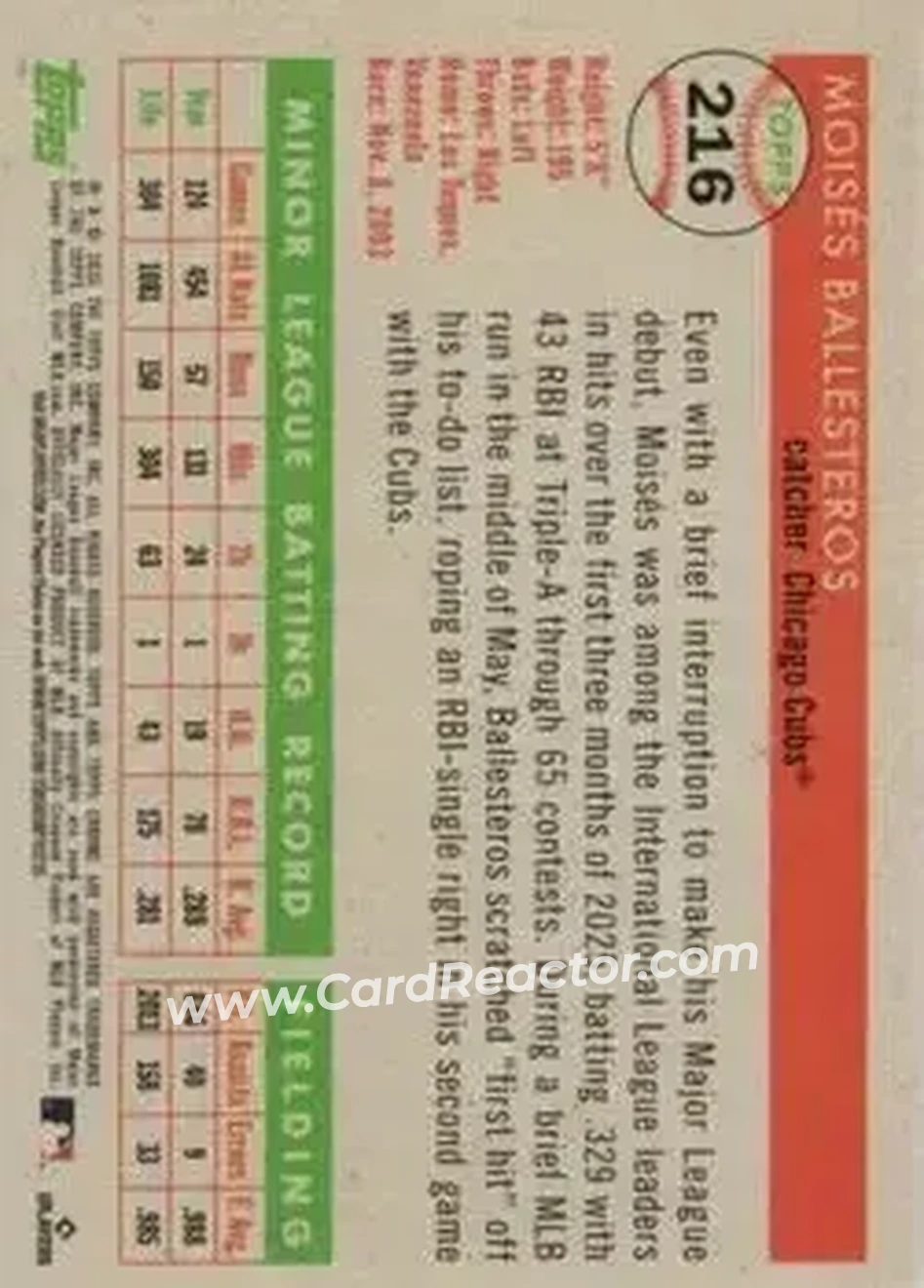 Back of Moisés Ballesteros