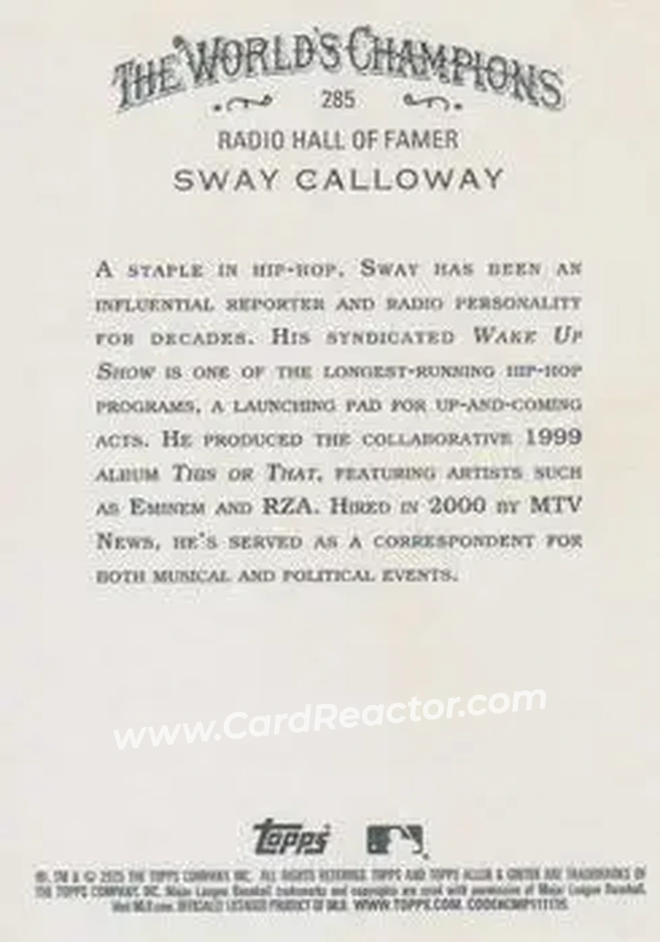 Back of Sway Calloway