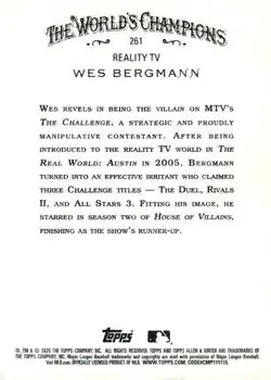 Back of Wes Bergmann