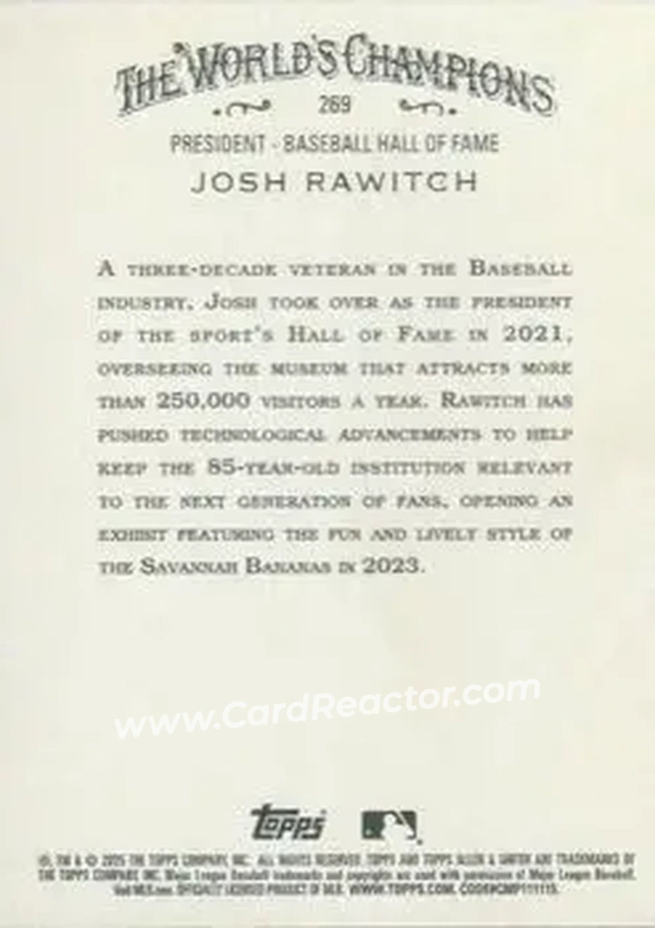 Back of Josh Rawitch