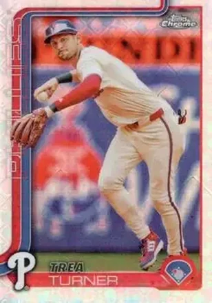 2025 Topps Chrome Logofractor Edition #208 Trea Turner