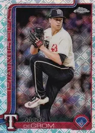 2025 Topps Chrome Logofractor Edition #214 Jacob deGrom