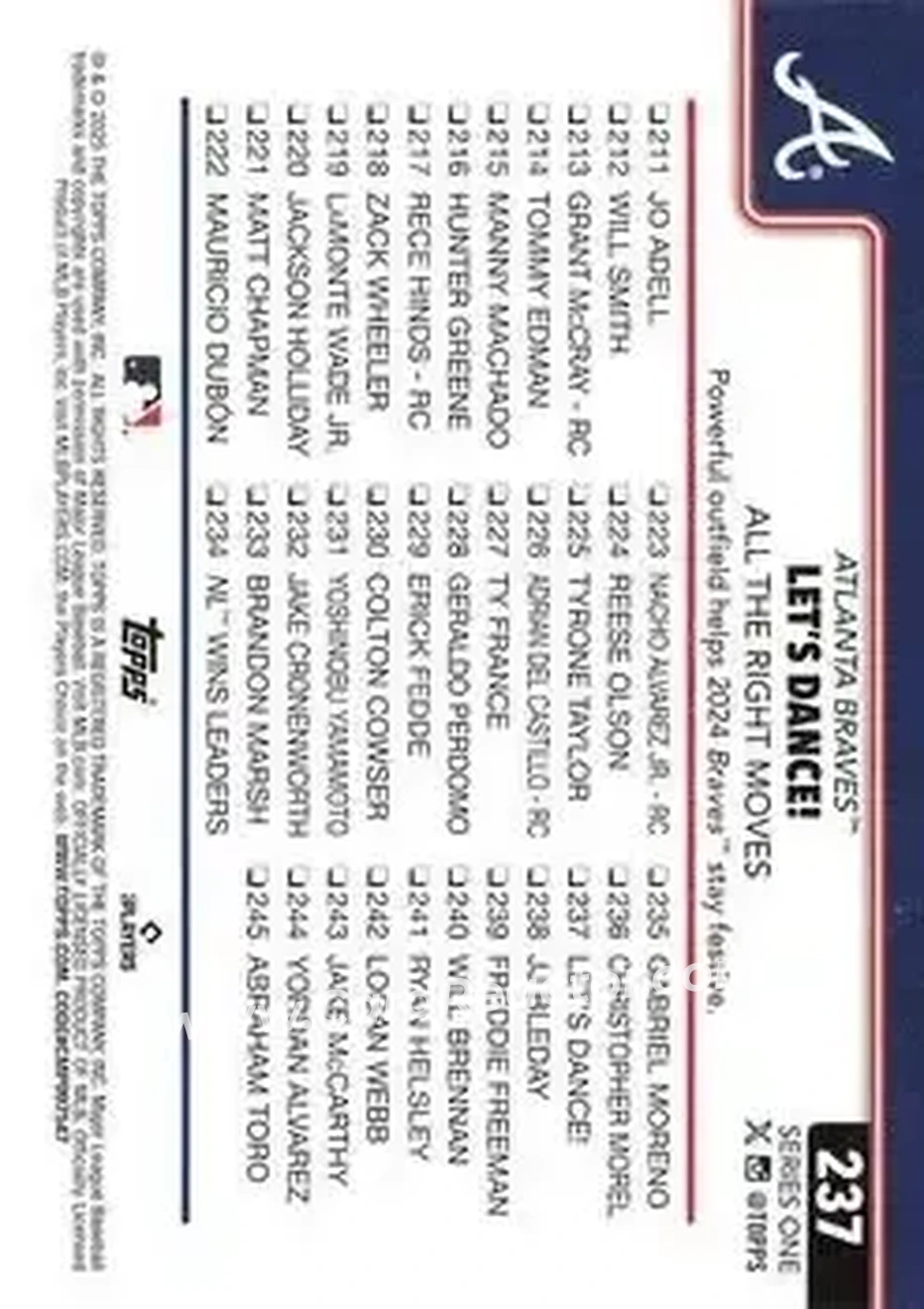 Back of Card #237