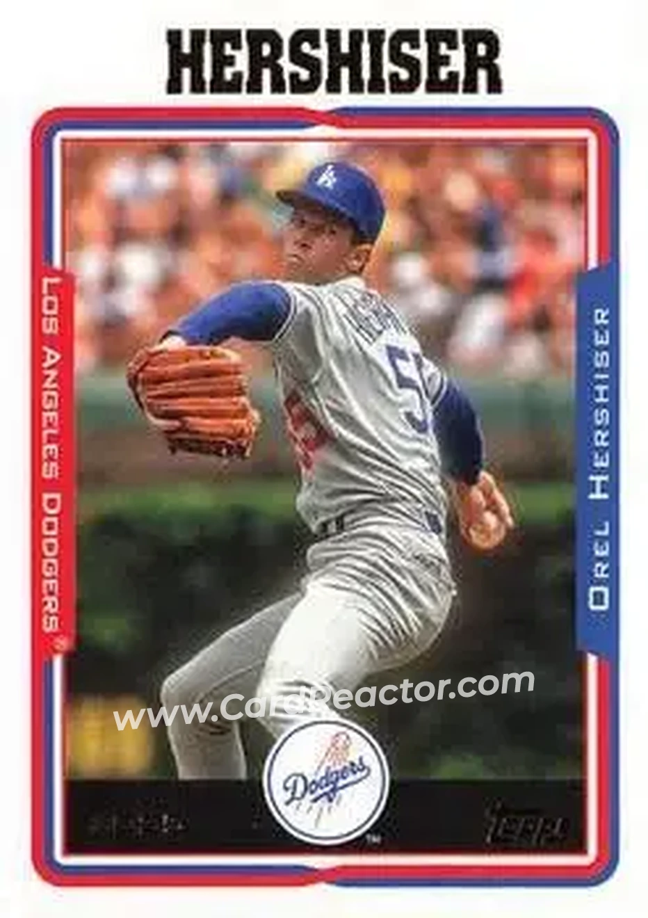 Front of Orel Hershiser