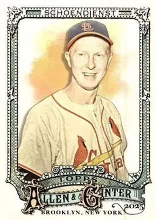 2025 Topps Allen & Ginter #304 Al Schoendienst