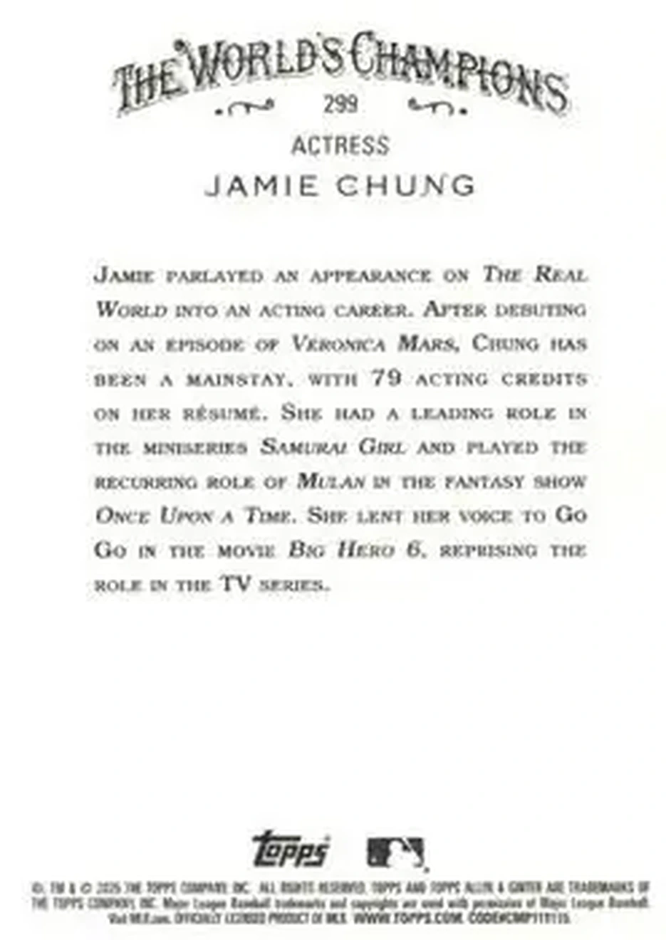 Back of Jamie Chung