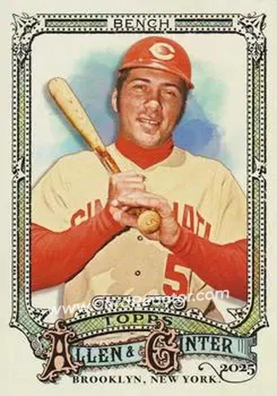 Front of Johnny Bench