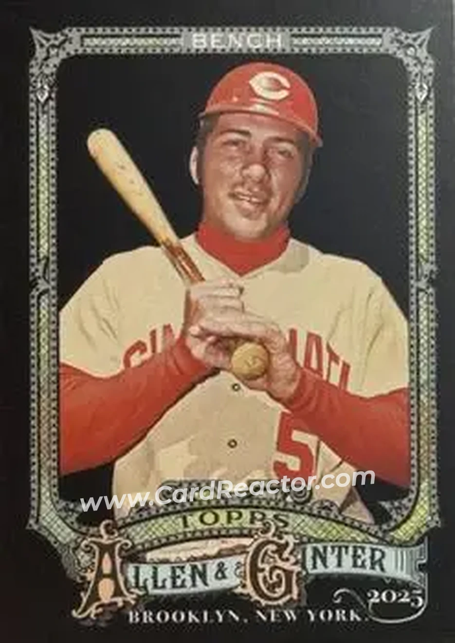 Front of Johnny Bench
