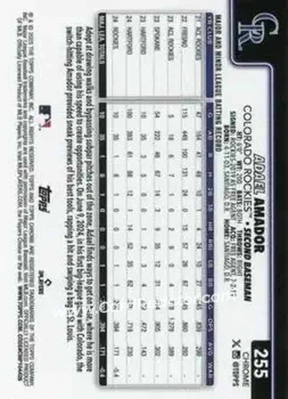 Back of Adael Amador