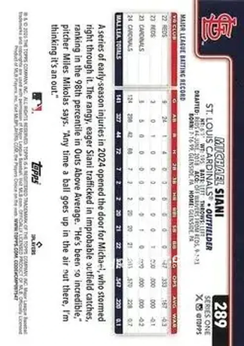 Back of Michael Siani
