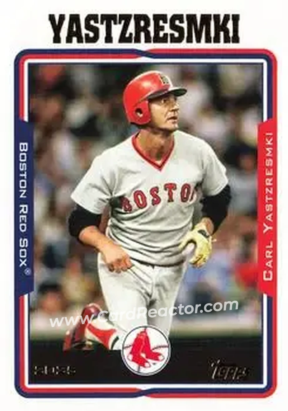Front of Carl Yastrzemski