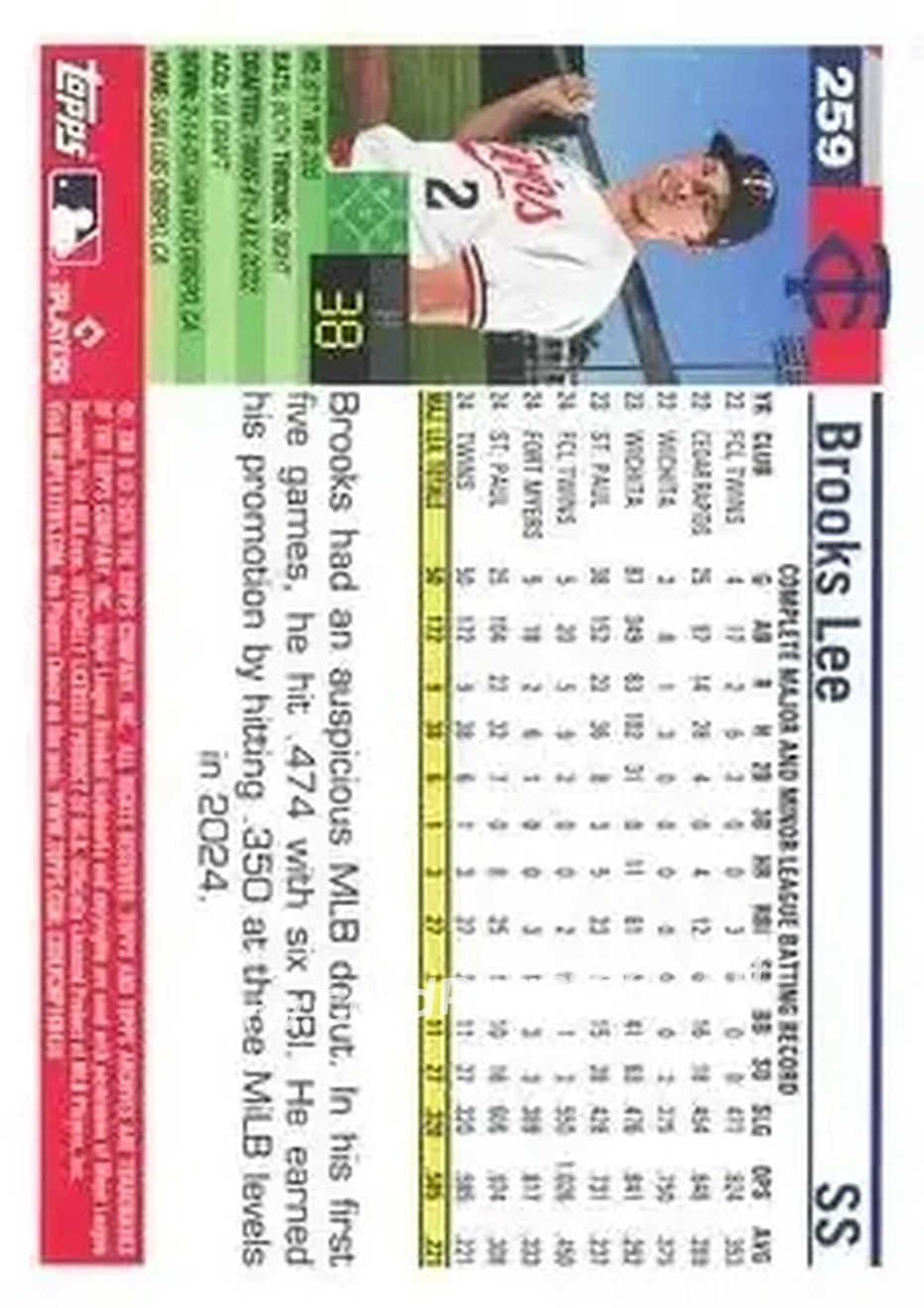 Back of Brooks Lee