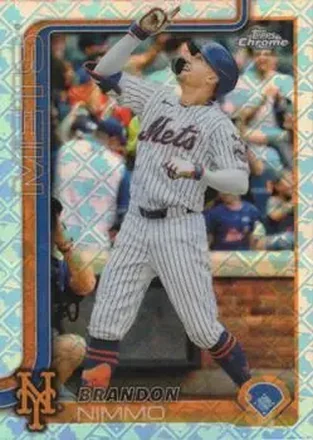 2025 Topps Chrome Logofractor Edition #280 Brandon Nimmo