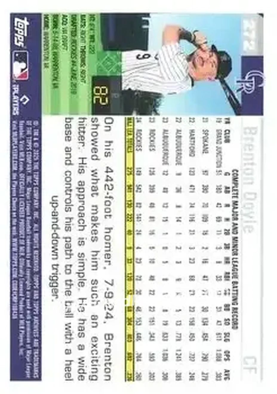 Back of Brenton Doyle