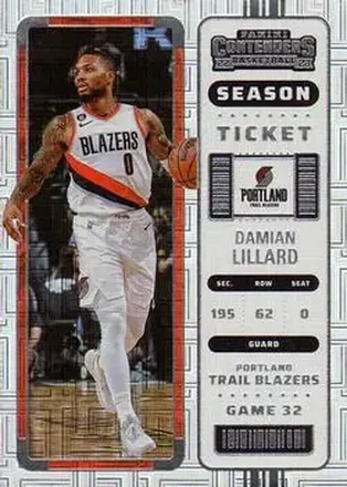 2022-23 Panini Contenders #6 - Damian Lillard - Portland Trail Blazers