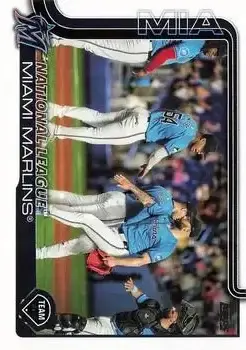 2025 Topps #340 - Miami Marlins - Miami Marlins - Front