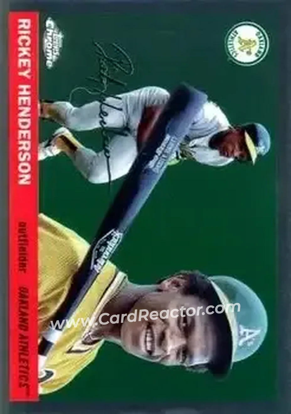 Front of Rickey Henderson