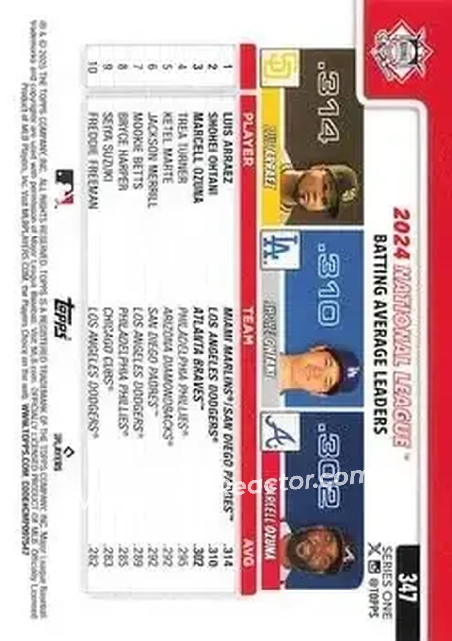 Back of Card #347