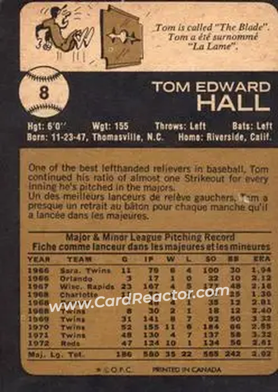 Back of Tom Hall
