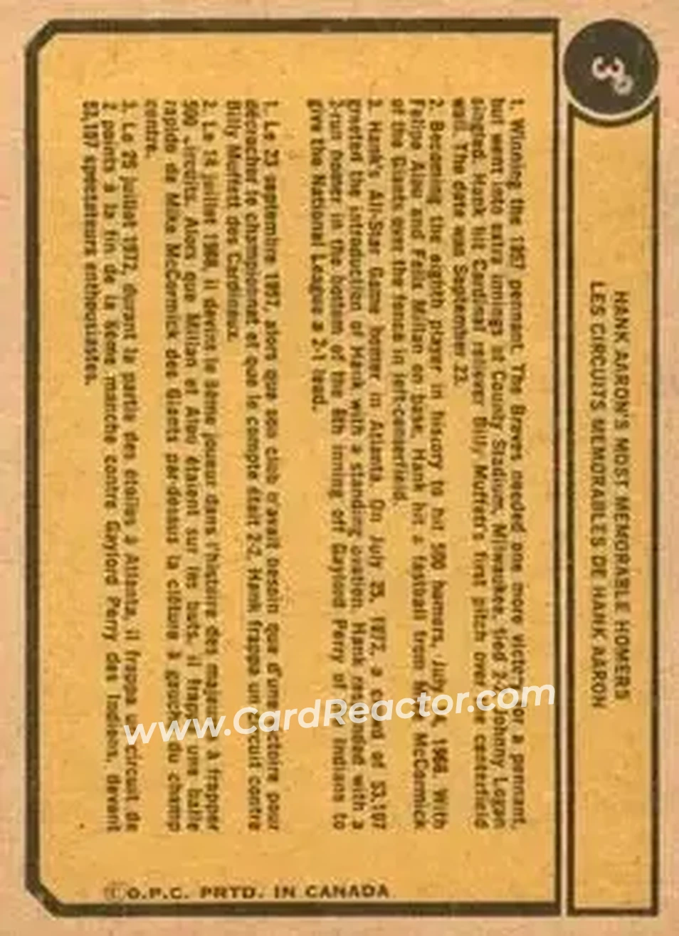 Back of Card #3