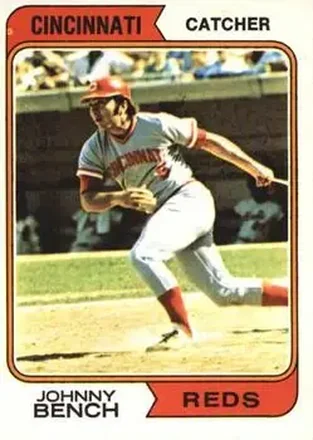 1974 O-Pee-Chee #10 Johnny Bench