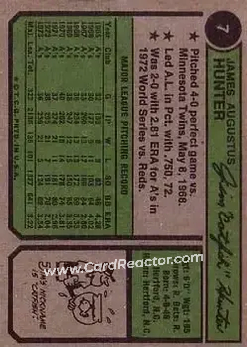 Back of Jim Hunter