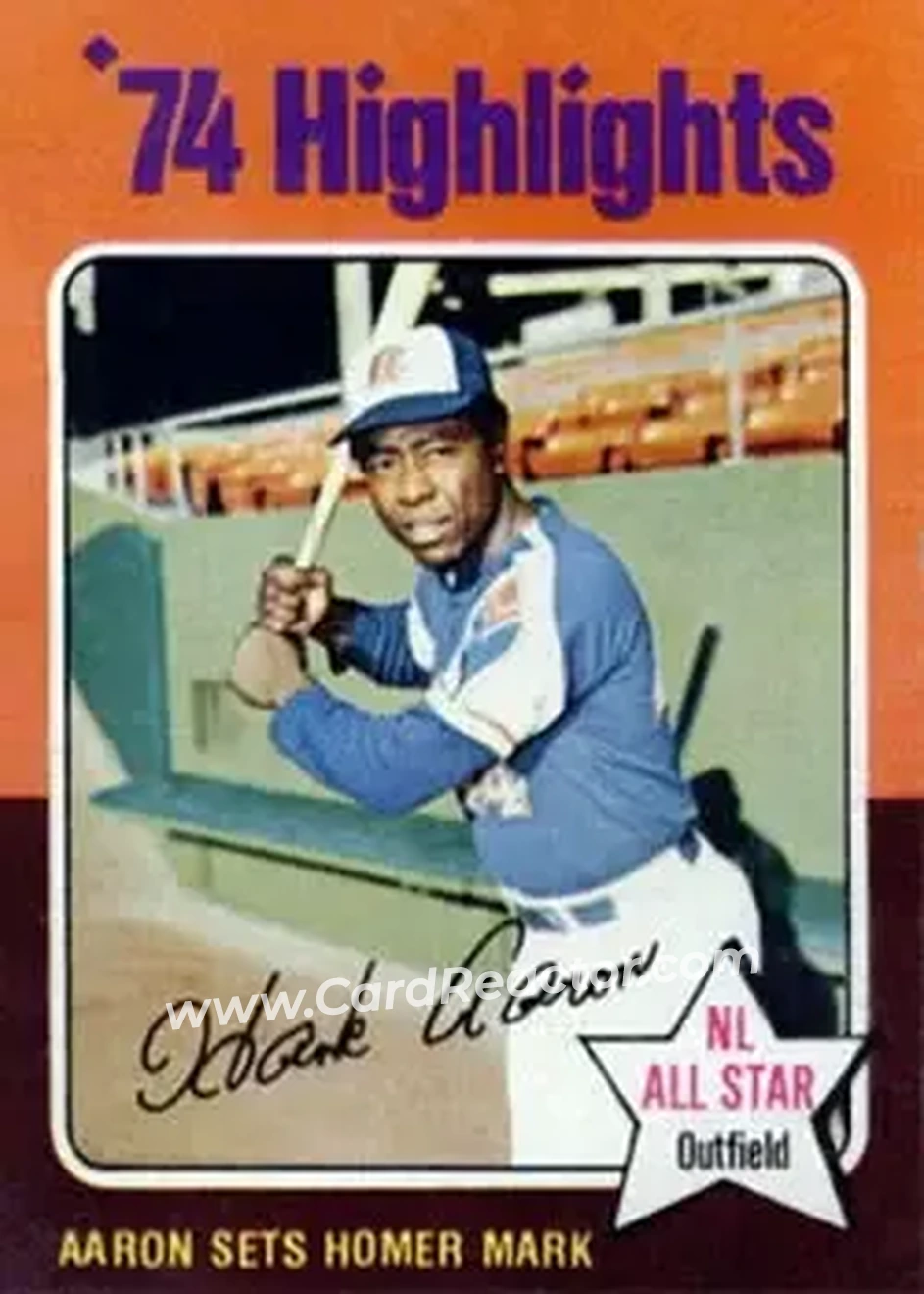 Front of Hank Aaron