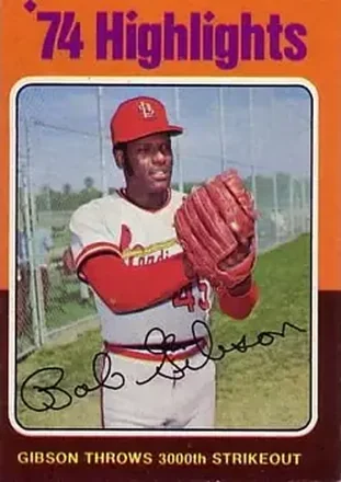 1975 Topps #3 Bob Gibson