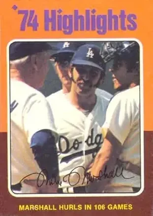 1975 Topps #6 Mike Marshall