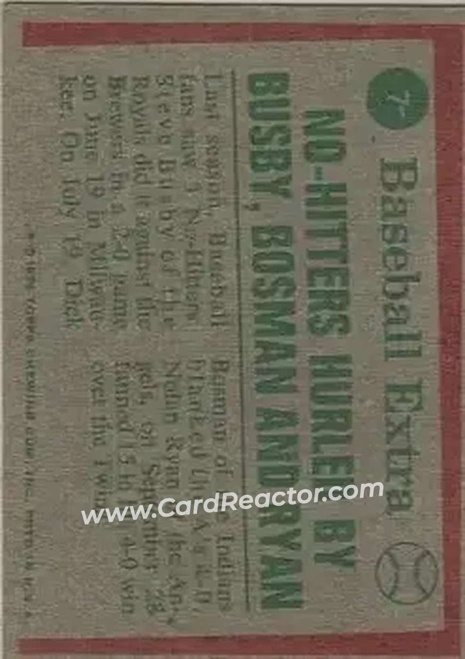Back of Card #7