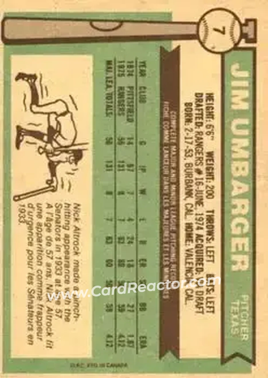 Back of Jim Umbarger