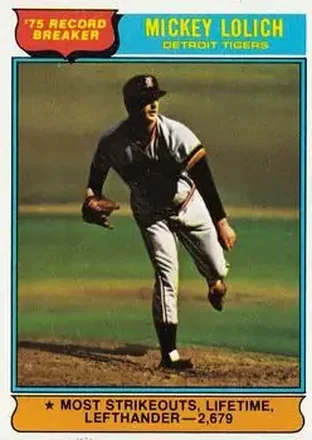 1976 Topps #3 Mickey Lolich