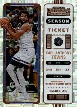 2022-23 Panini Contenders #20 - Karl-Anthony Towns - Minnesota Timberwolves