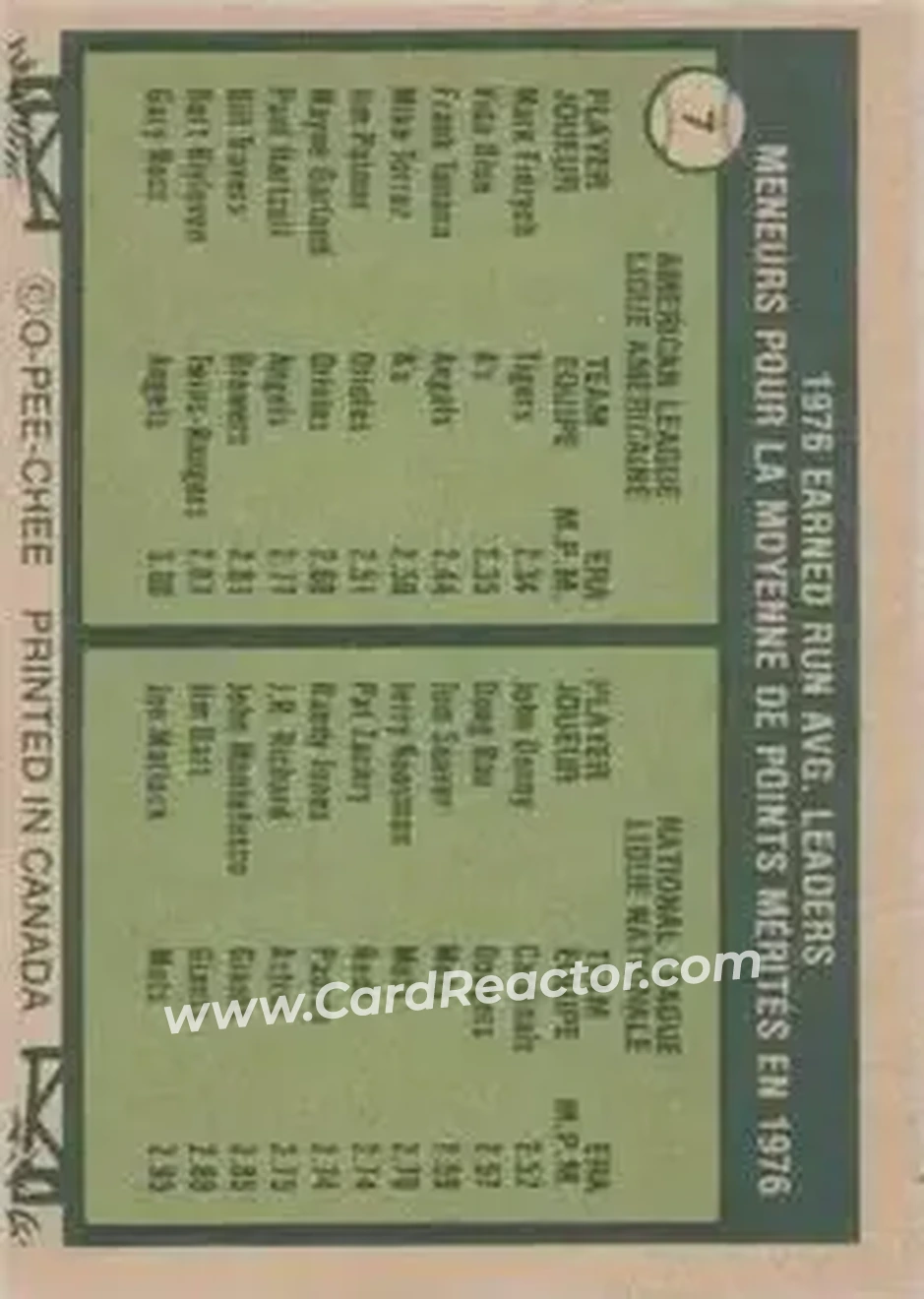 Back of Card #7