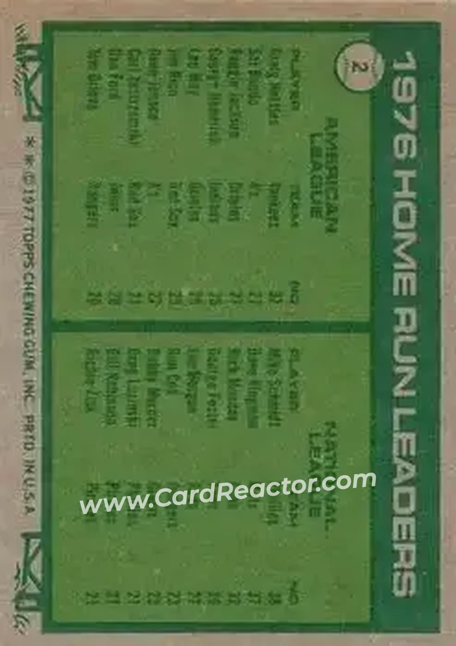 Back of Card #2