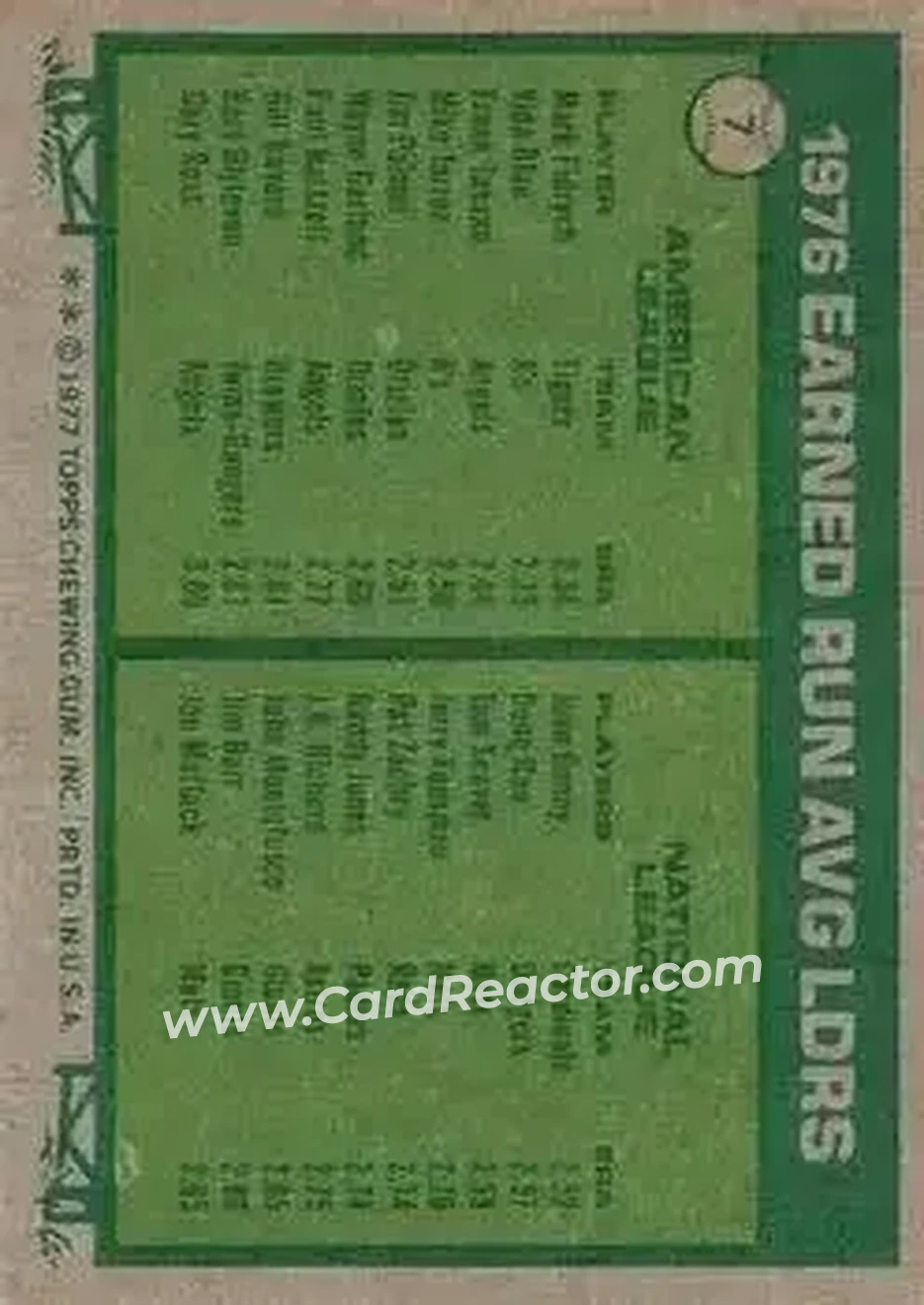 Back of Card #7