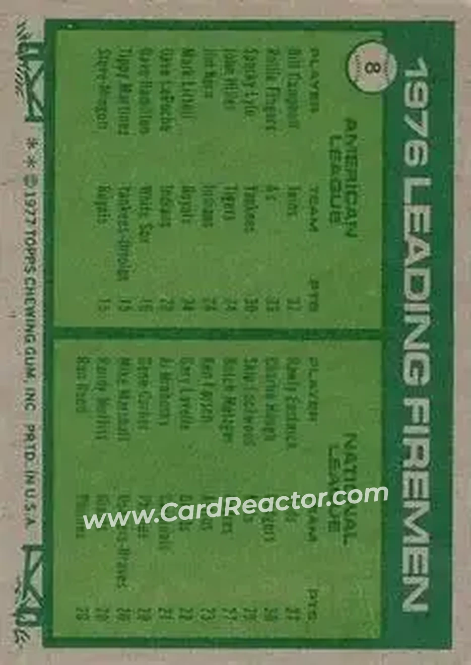 Back of Card #8
