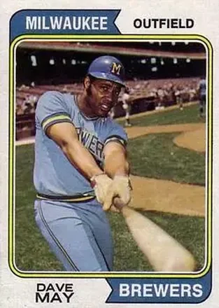 1974 Topps #12 Dave May
