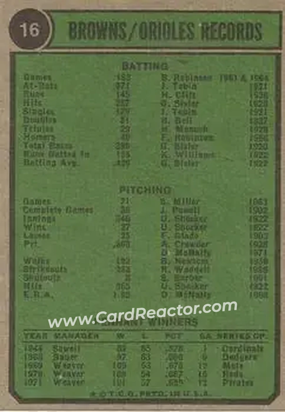 Back of Card #16