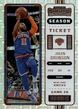 2022-23 Panini Contenders #24 - Jalen Brunson - New York Knicks