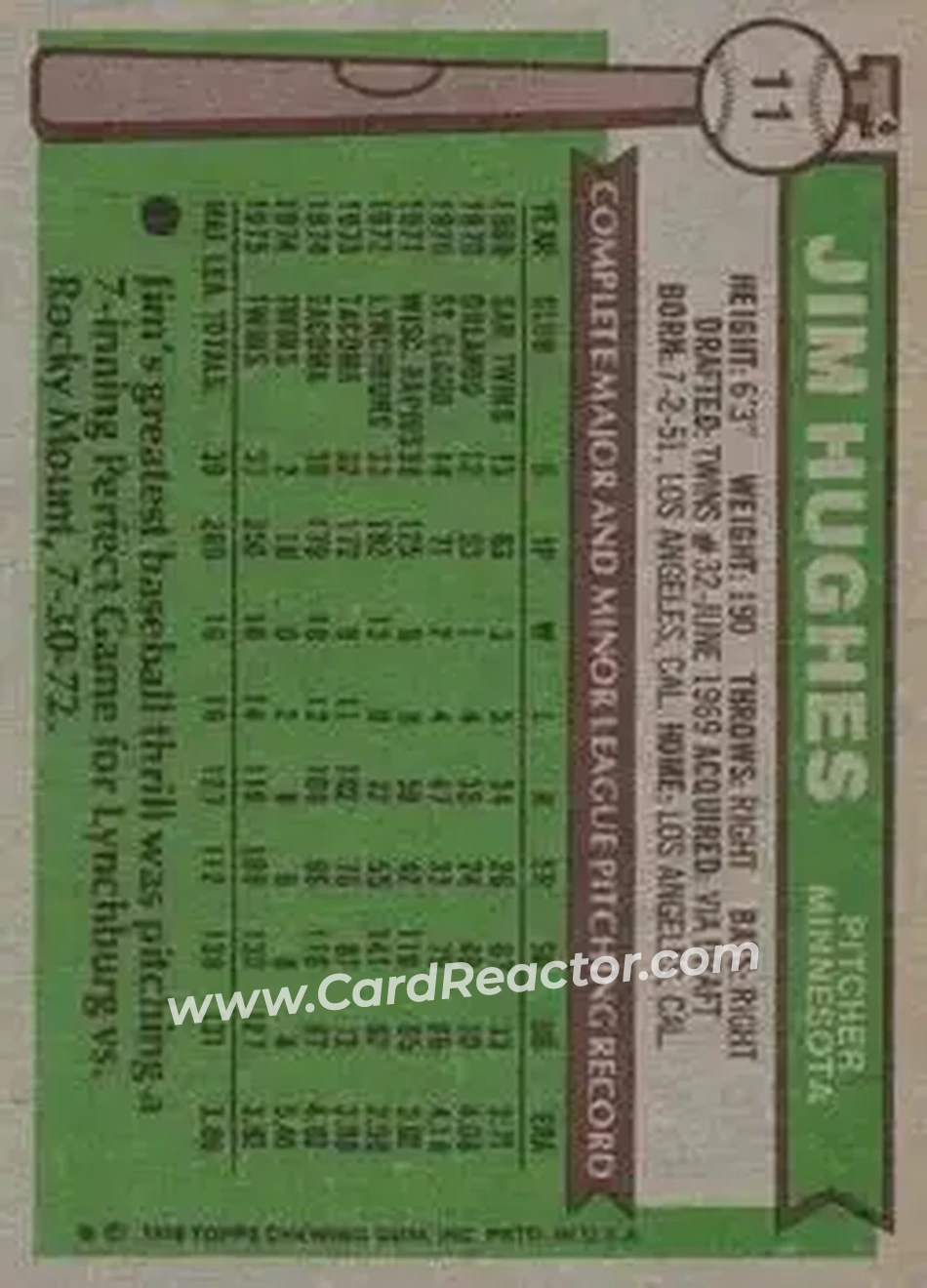 Back of Jim Hughes