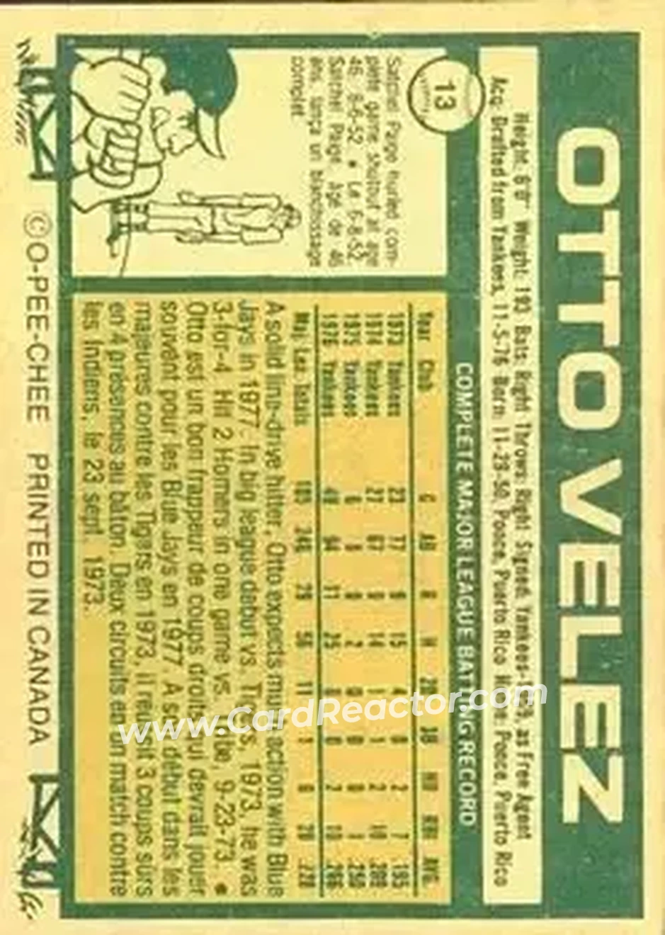 Back of Otto Velez