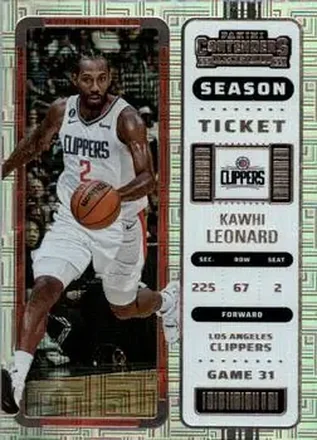 2022-23 Panini Contenders #27 - Kawhi Leonard - Los Angeles Clippers