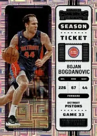 2022-23 Panini Contenders #29 - Bojan Bogdanović - Detroit Pistons