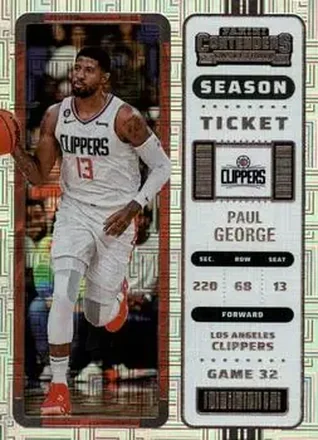 2022-23 Panini Contenders #30 - Paul George - Los Angeles Clippers