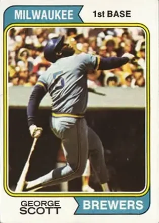 1974 Topps #27 George Scott