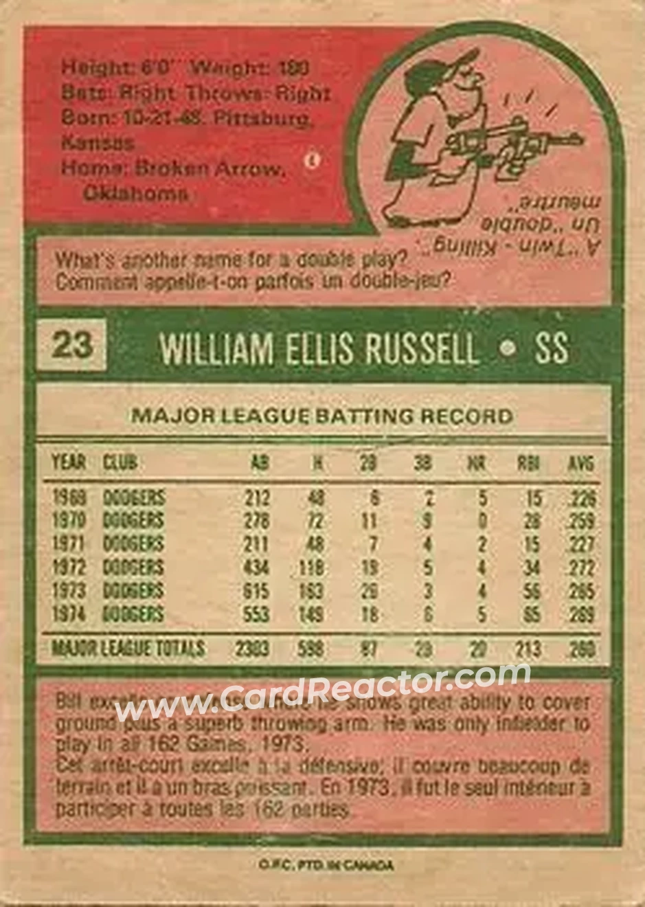 Back of Bill Russell