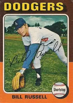 1975 O-Pee-Chee #23 - Bill Russell - Los Angeles Dodgers